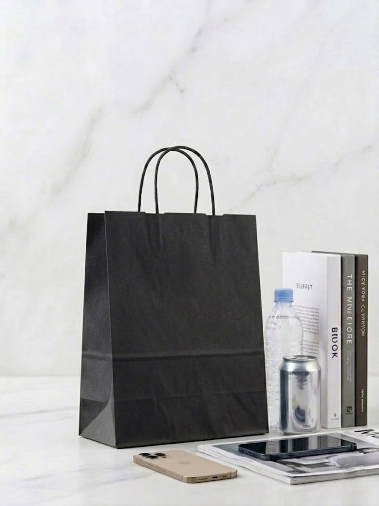 Luxe Papieren Draagtas Zwart