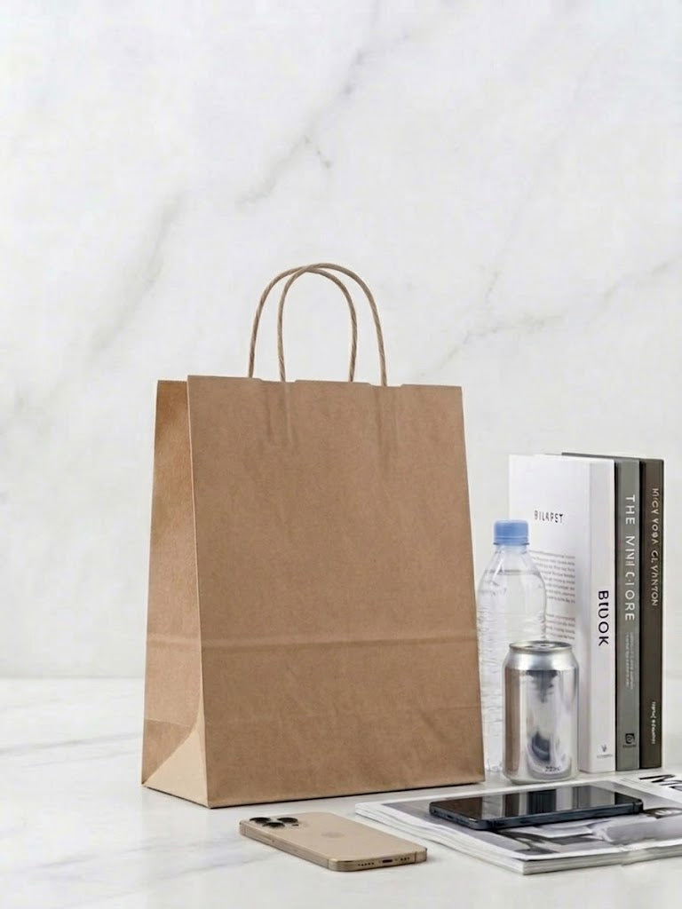 Luxe Papieren Draagtas Bruin